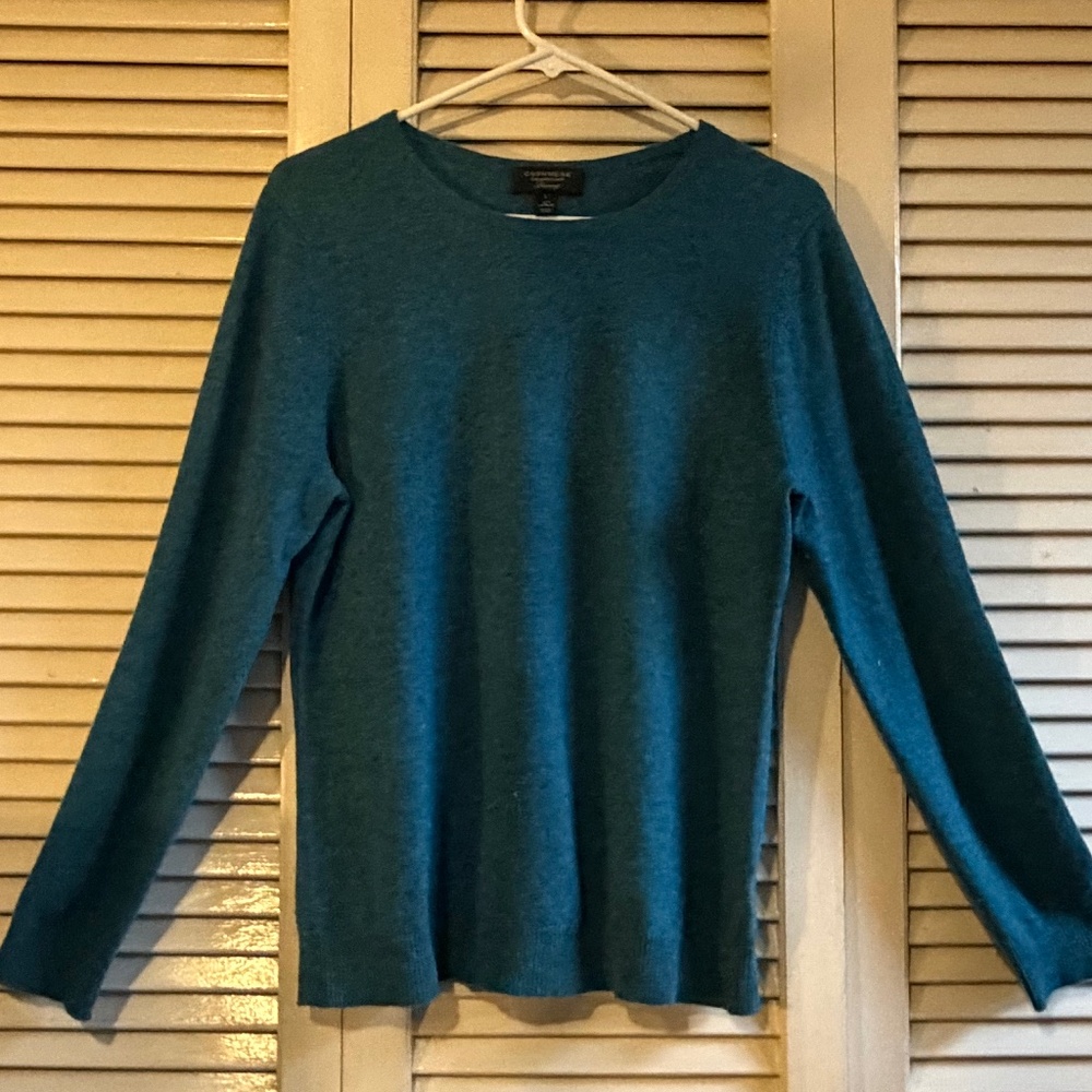 Macy's Charter Club Long-Sleeve Crewneck Cashmere Sweater in Large
